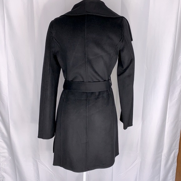 LAST ONE Tahari Ella Double Face Belted Wrap Coat - Picture 3 of 9